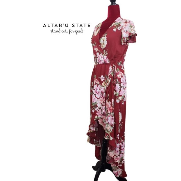 NEW Altar'd State High/Low Tate Maxi Dress - SMALL & MEDIUM left only! - Picture 3 of 10